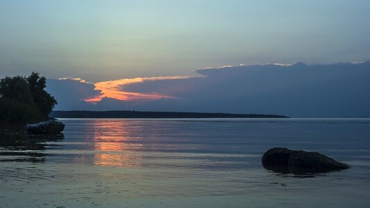 Evening river silence