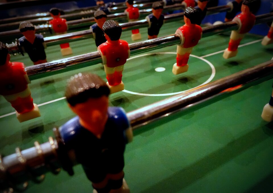 Football soccer table game device