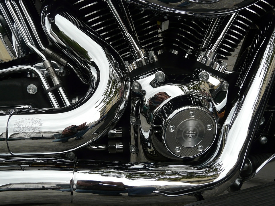 Steel bike motorbike