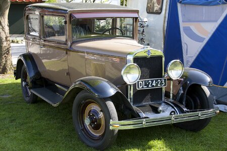 Campsite automotive old car