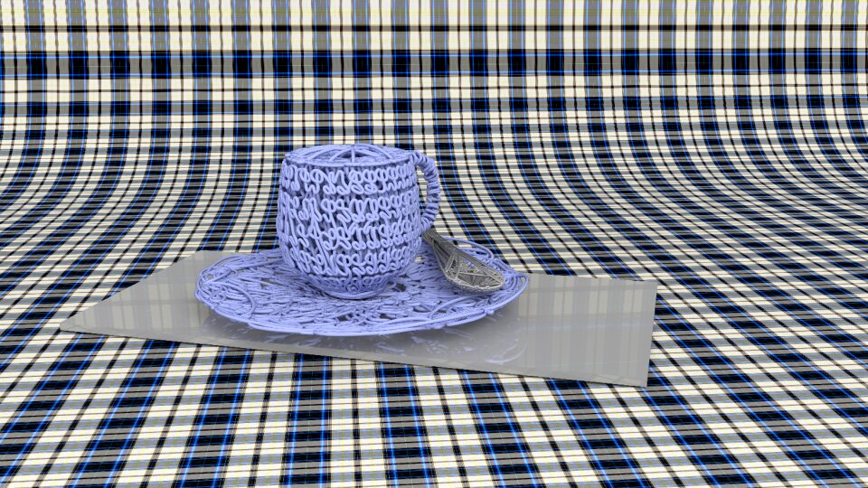 Saucer 3d-model pattern