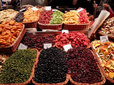 Mediterranean farmers local market food photo