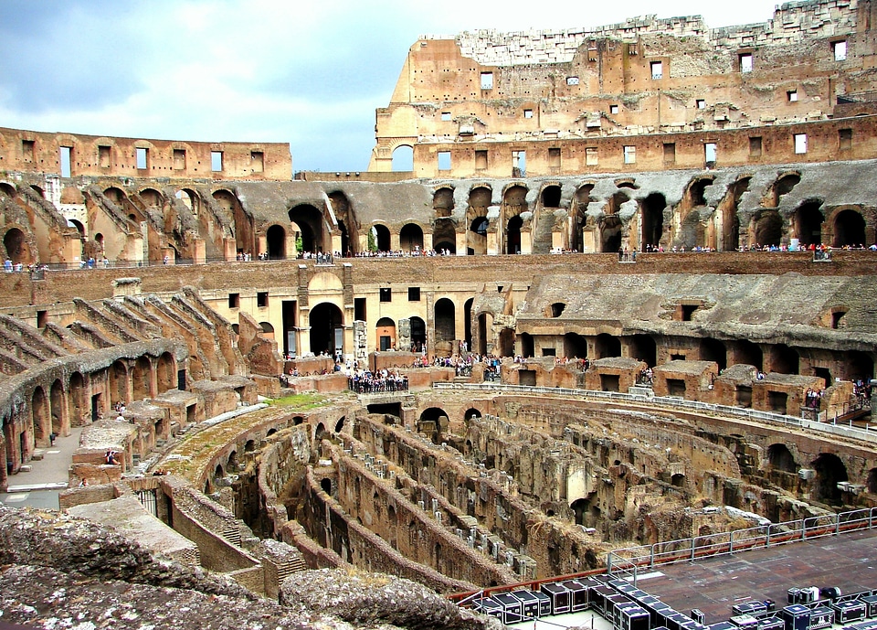 Colosseum interior tourism italy