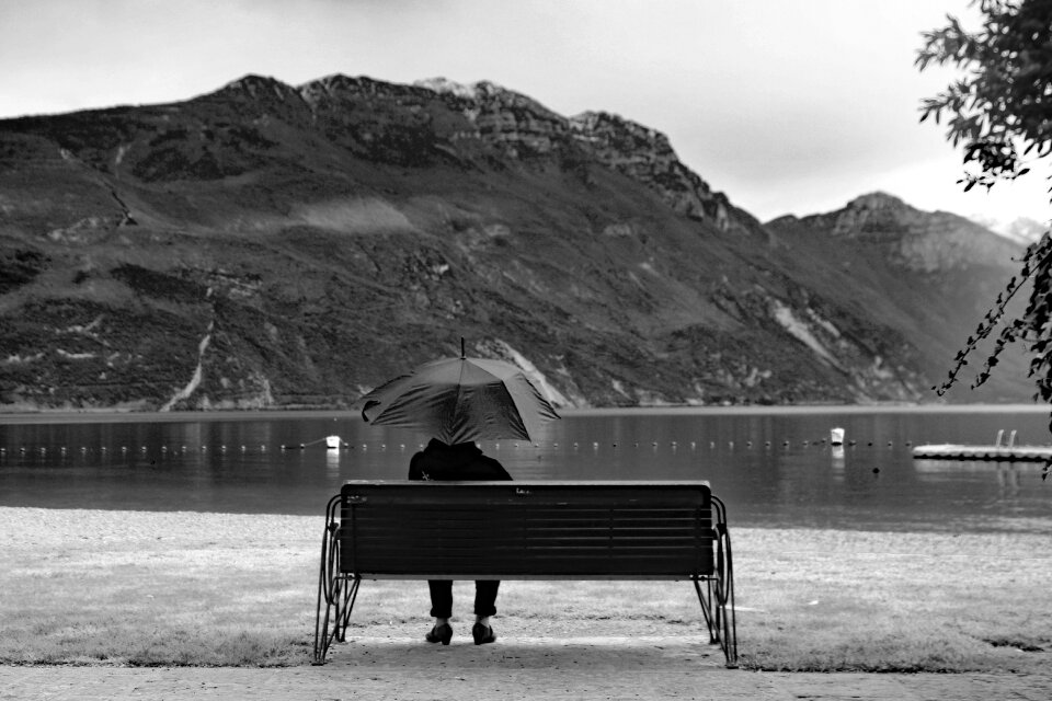 Umbrella bank on the banks garda