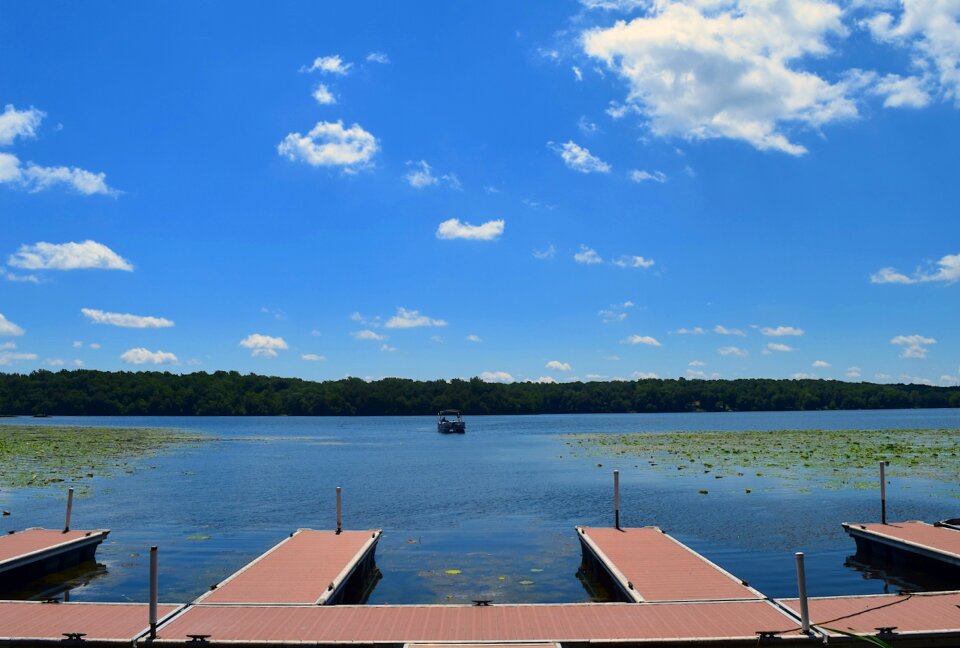 Summer boat water