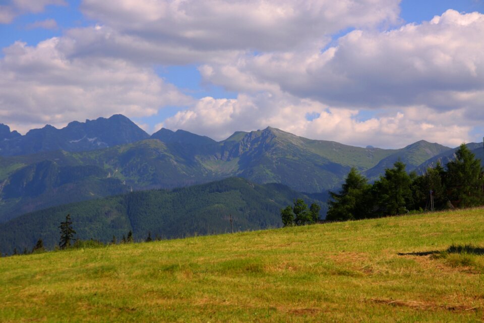 Landscape top view poland