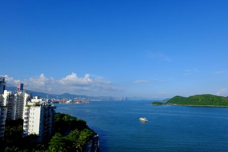 Beach blue sky collecting folk songs photo