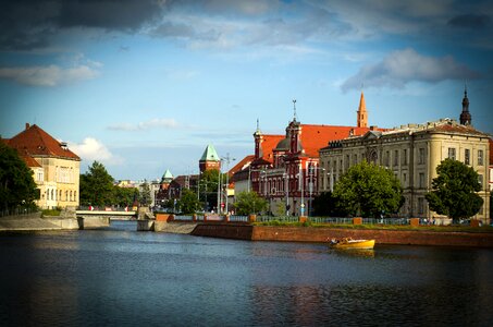 Architecture flowing water poland photo