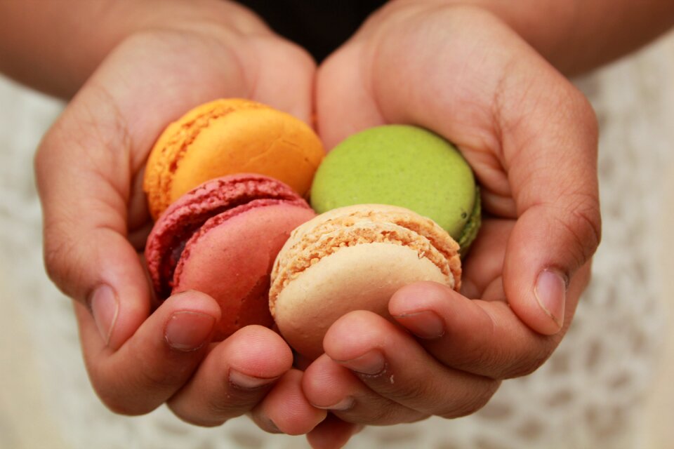 Dessert holding delicious