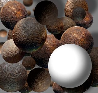 Space sphere white