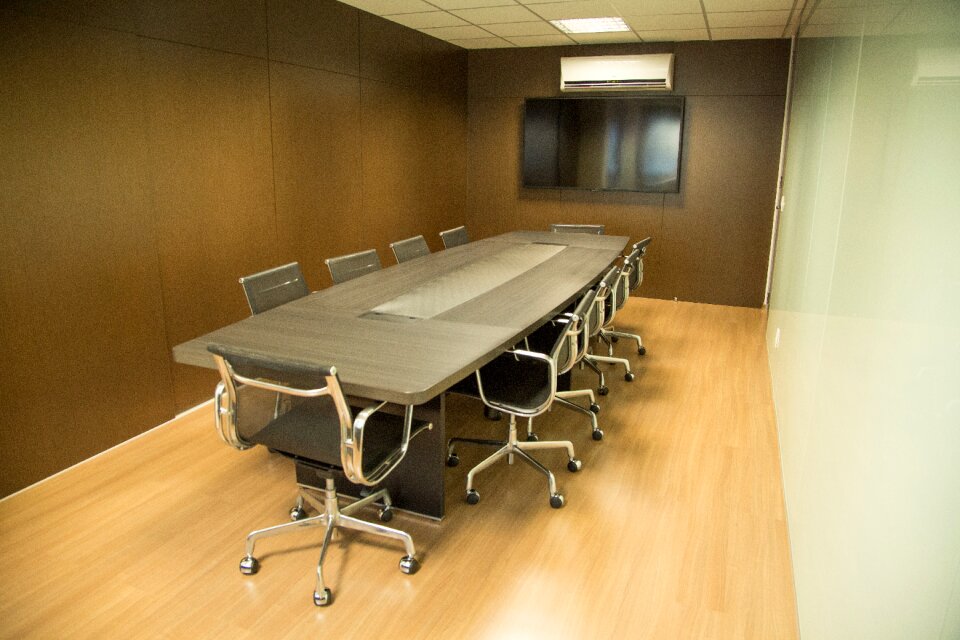 Interior design meeting room luggage