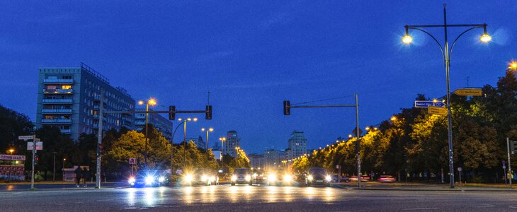 Night lights traffic