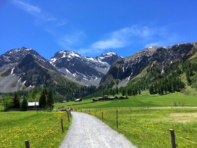 Alps scenery summer photo