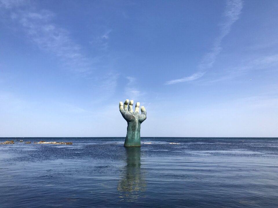 Cosmos hand sea