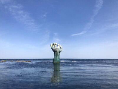 Cosmos hand sea