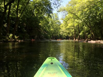 Boat paddle lake