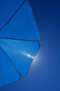 Umbrella blue color photo