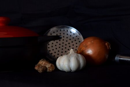 Cooking garlic onions