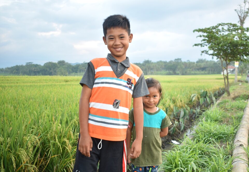 Smiling children childhood