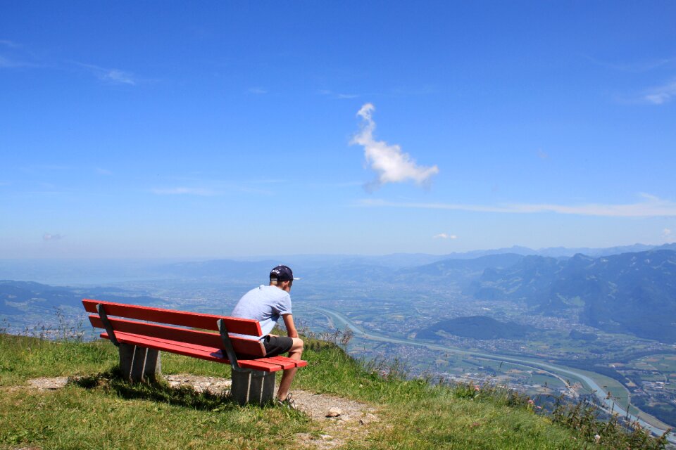Alpine foothills of the alps hike