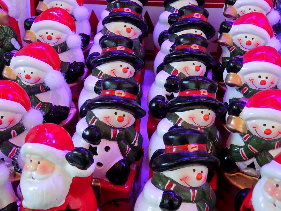 Snowman nicholas santa claus