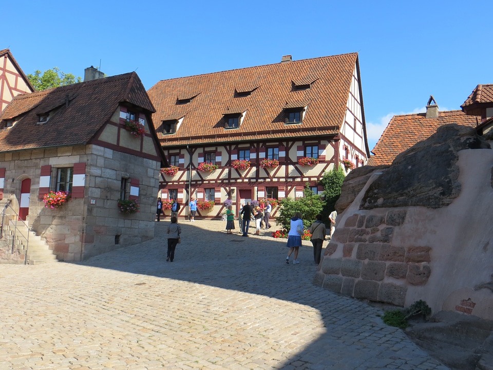 Middle ages historic center downtown