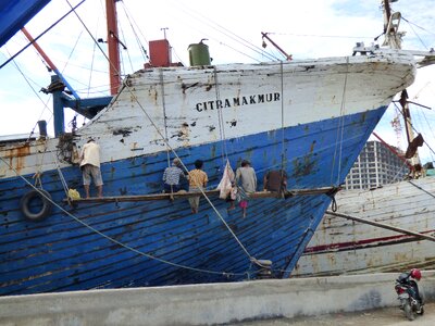 Indonesia schooners port photo