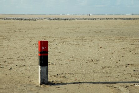 North sea netherlands empty beach