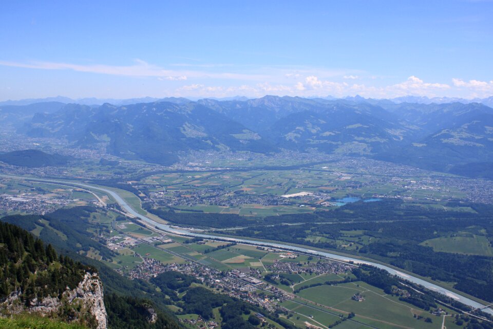 Alpine foothills of the alps hike
