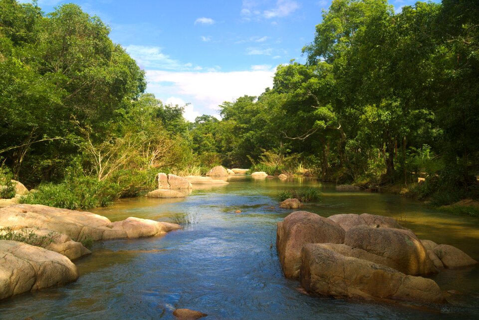 Nature river landscape water