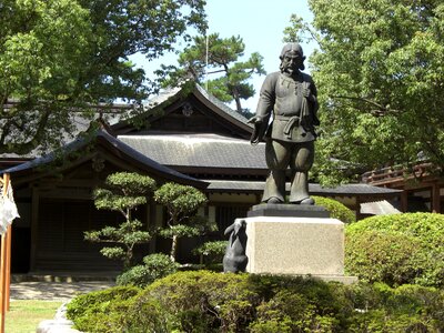 Izumo shinto shrine bronze statue