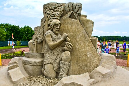 Sculpture sand sculpture artwork photo