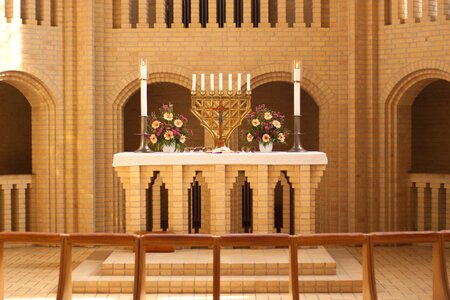 Interior the altar religion