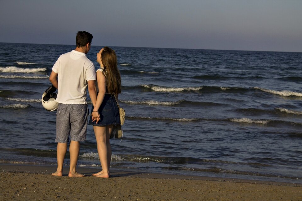 Happiness beach sea