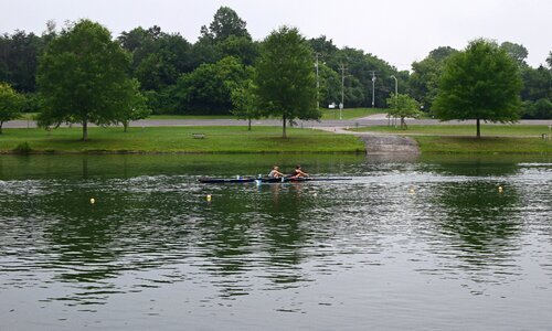 Women rowing sport