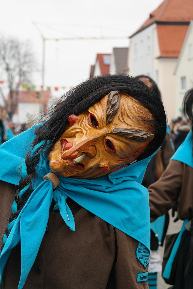 Devil masks street carnival