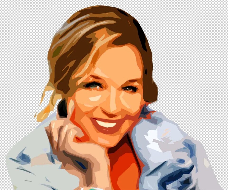 Woman face smile