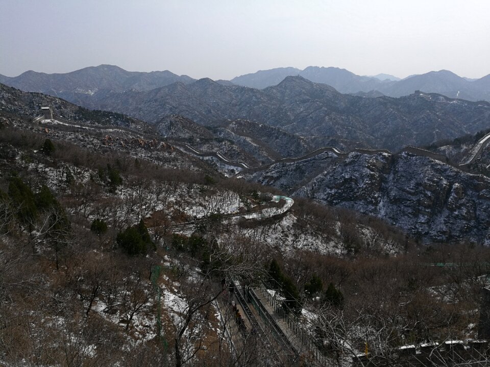 The great wall winter snow