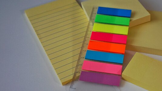 Adhesive note office accessories memo pad photo