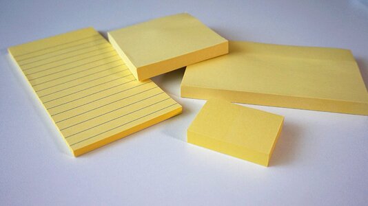 Adhesive note office accessories memo pad photo