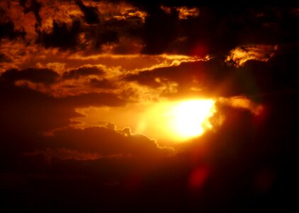Sky twilight afterglow