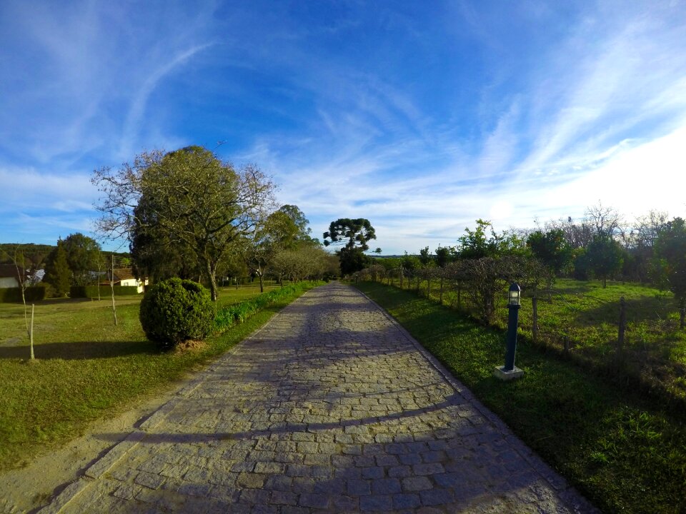 Interior nature blue sky