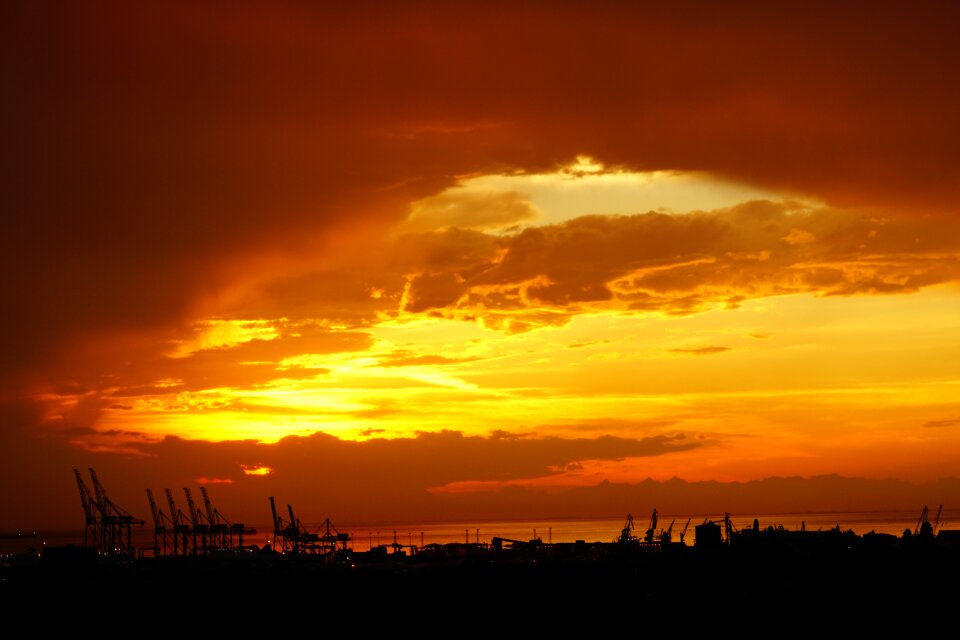 Sunset abendstimmung sunset sea