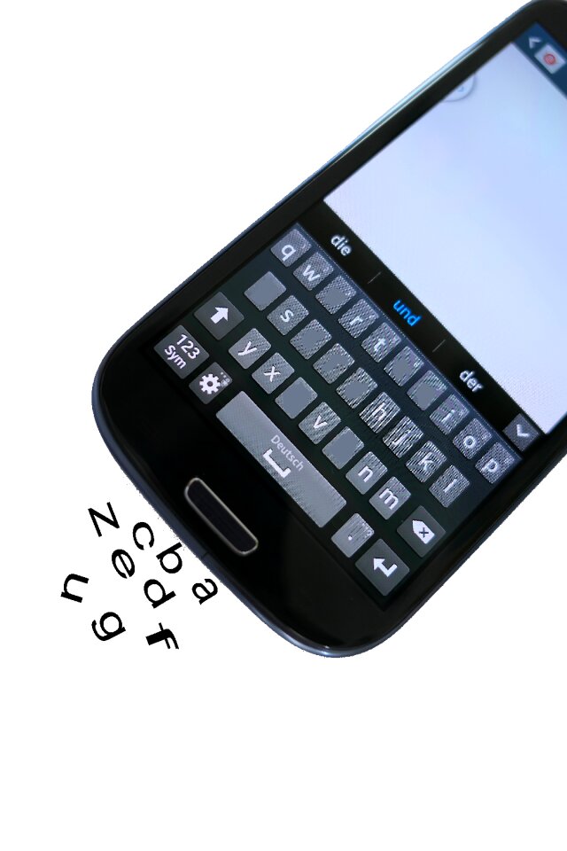 Phone touch screen communication