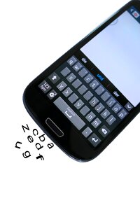 Phone touch screen communication photo