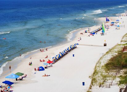 Ocean sand shore photo