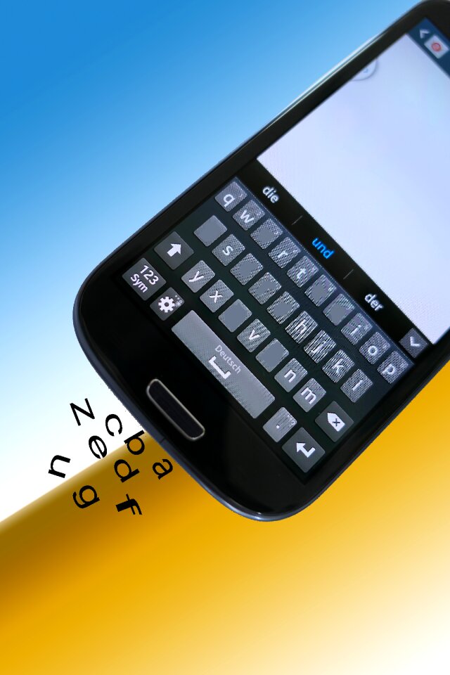 Phone touch screen communication