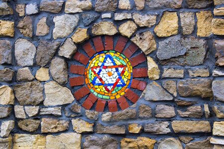 Judaism ornament mosaic
