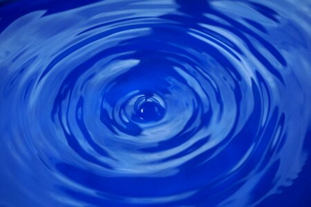 Wave blue surface