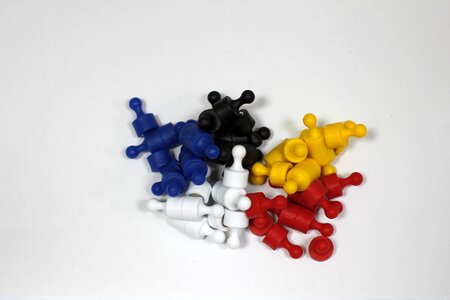 Blue yellow red